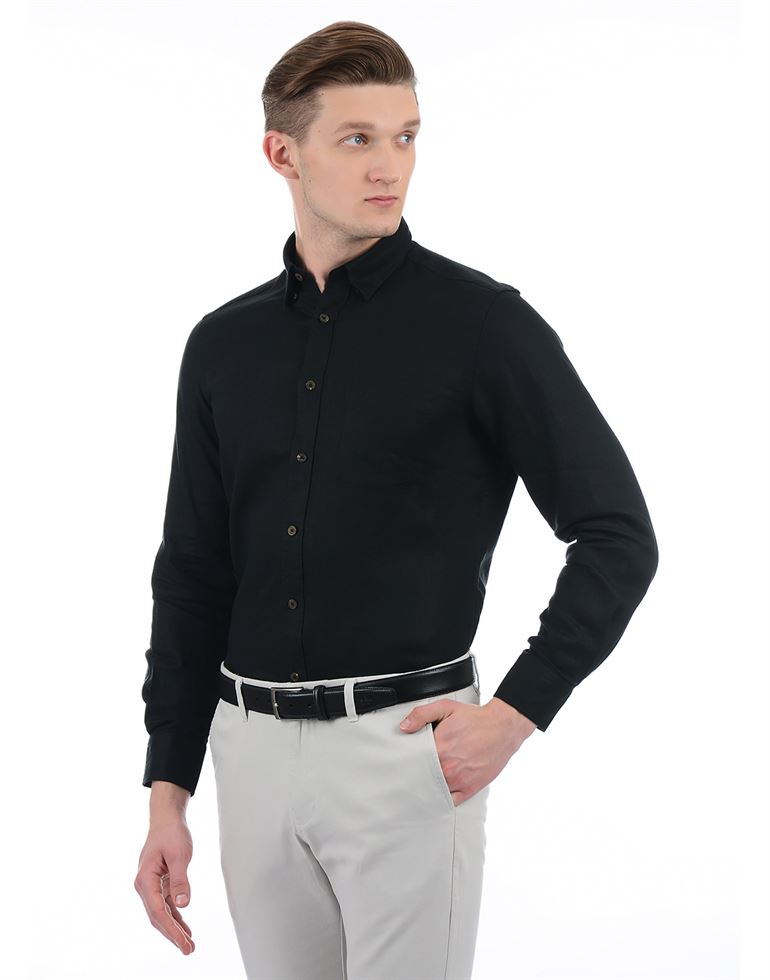 Indian Terrain Formal Wear Solid Men Shirt